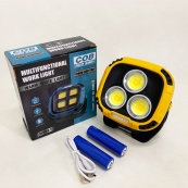 Прожектор фонарь кемпинг W891-1-3COB(White+Yellow)+5SMD(Red) Power bank. Изображение №8