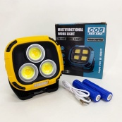 Прожектор фонарь кемпинг W891-1-3COB(White+Yellow)+5SMD(Red) Power bank. Изображение №10