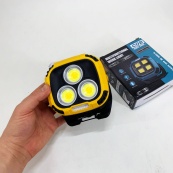 Прожектор фонарь кемпинг W891-1-3COB(White+Yellow)+5SMD(Red) Power bank. Изображение №12