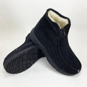 Чоботи чоловічі з тканини утеплені 45 розмір, уги для дому, зручне робоче взуття. Колір: сірий. Зображення №24 Чоботи чоловічі з тканини утеплені 45 розмір, уги для дому, зручне робоче взуття. Колір: сірий. Зображення №24