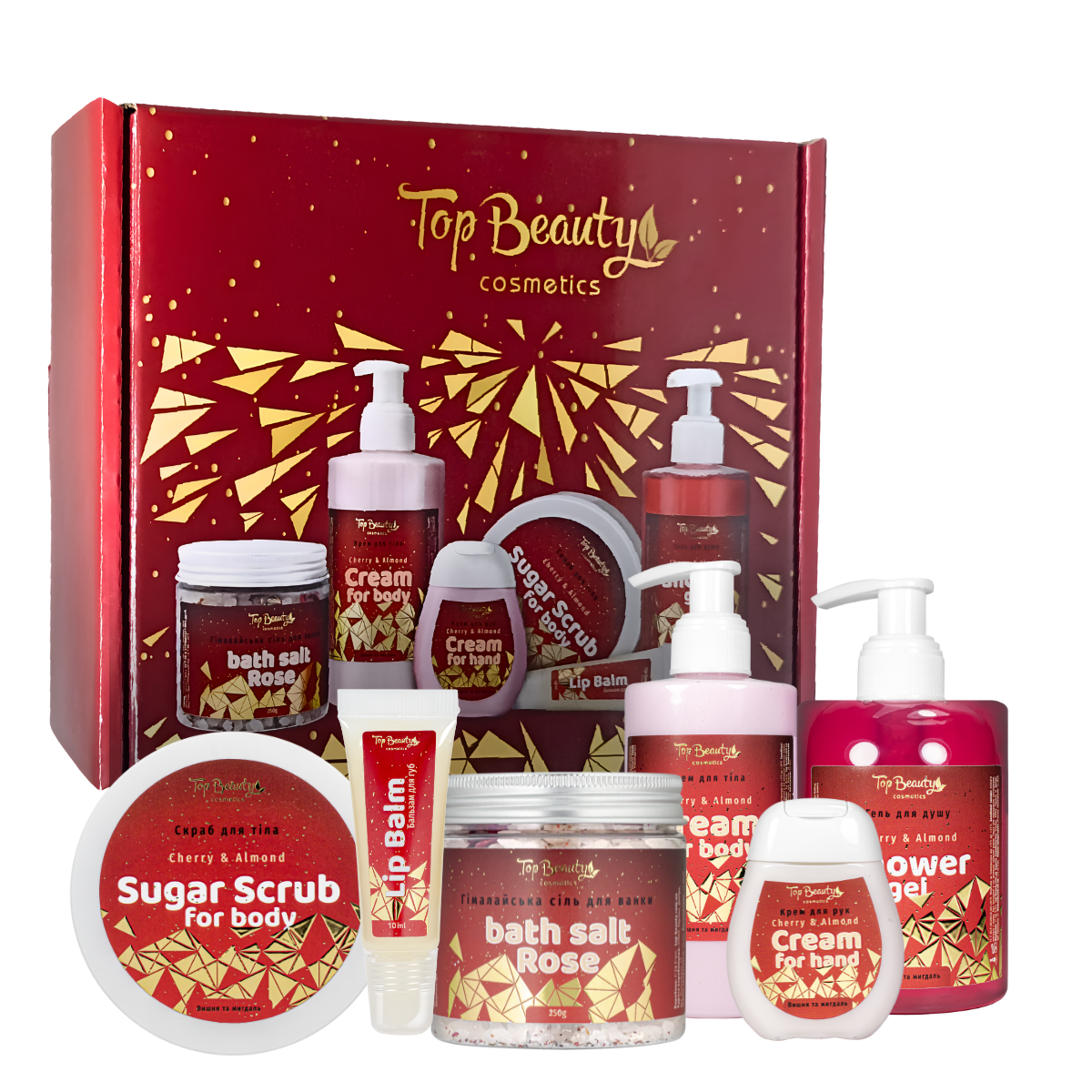 Подарунковий набір косметики для жінок Top Beauty, 6 продуктів Подарунковий набір косметики для жінок Top Beauty, 6 продуктів