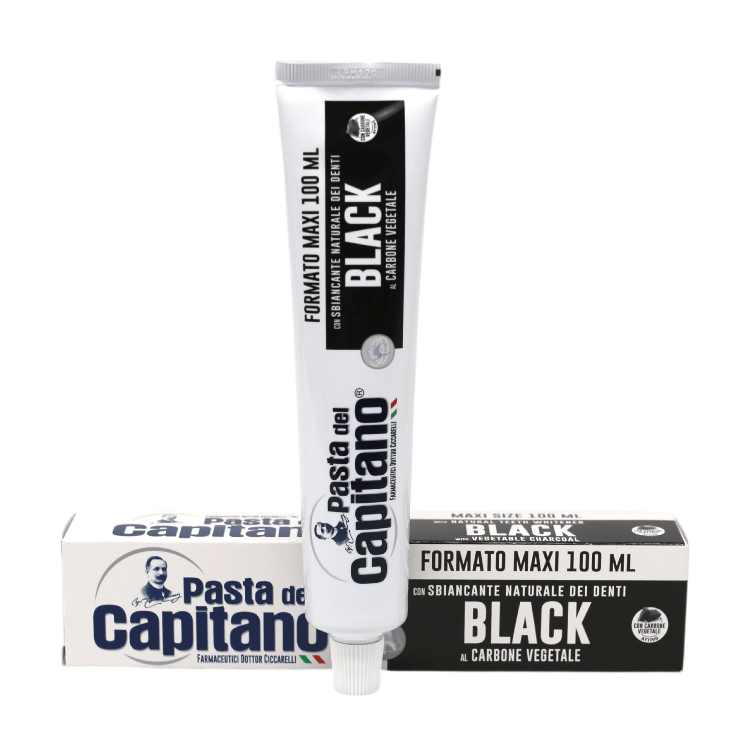 Зубна паста Pasta del Capitano MAXI Carbone 100 мл Зубна паста Pasta del Capitano MAXI Carbone 100 мл