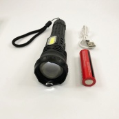 Тактичний ліхтар Police BL-A95-P50+COB (2 режими), надпотужний ліхтарик, Ліхтарик світлодіодний для туриста. Зображення №6