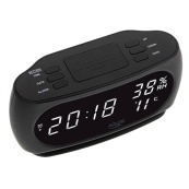 Настільний годинник-будильник Adler AD 1186 Black. Зображення №3