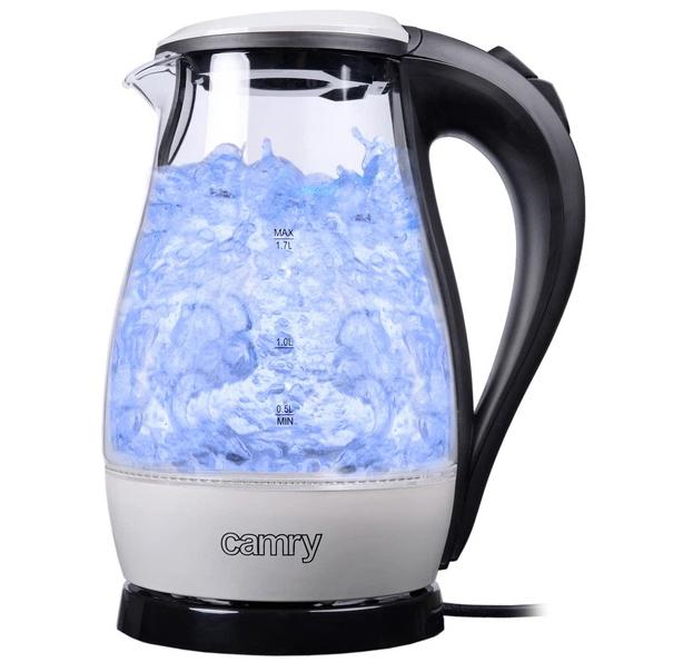 Електрочайник Camry CR 1251 1.7л 2000Вт скляний з підсвічуванням Електрочайник Camry CR 1251 1.7л 2000Вт скляний з підсвічуванням