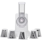 Электрическая овощерезка Camry CR 4816 150Вт с 5 сменными насадками для быстрого измельчения овощей. Изображение №2