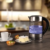 Электрочайник ADLER AD 1247 1.7Л 2200Вт стеклянный с регулятором температуры подсветкой. Изображение №4