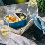 Ланч бокс с подогревом электрический Adler AD 4505 Blue 55 Вт металлический для еды с крышкой 0.8л  220В. Изображение №6