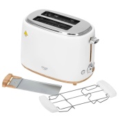 Тостер з решіткою для булочок Adler AD 3225, 6 рівнів обсмажування 950Вт. Зображення №2