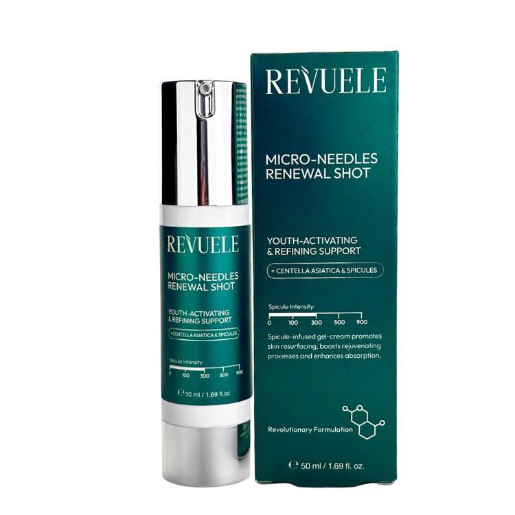 Сироватка для обличчя омолоджувальна зі спікулами Revuele Micro-Needles Renewal Shot, 50 мл Сироватка для обличчя омолоджувальна зі спікулами Revuele Micro-Needles Renewal Shot, 50 мл