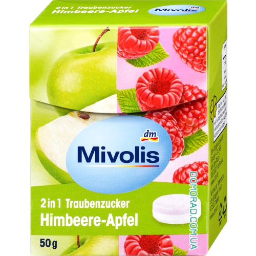 Mivolis Декстроза 2in1 Himbeere-Apfel 50g Mivolis Декстроза 2in1 Himbeere-Apfel 50g