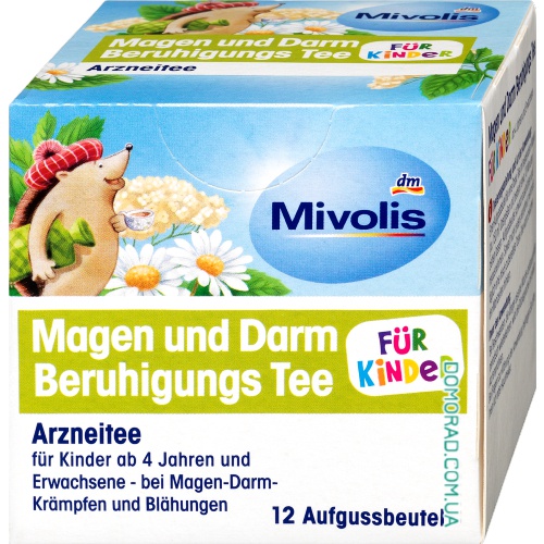 Mivolis Дитячий чай від шлунка і кишечника Magen & Darm 12шт. Mivolis Дитячий чай від шлунка і кишечника Magen & Darm 12шт.