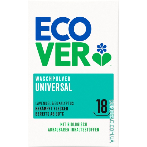 Ecover Сухий порошок Waschpulver Universal 18WL 1,35kg Ecover Сухий порошок Waschpulver Universal 18WL 1,35kg