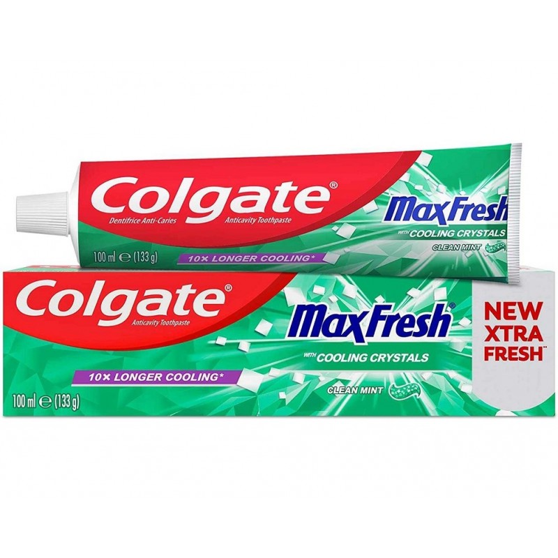 Зубная паста Colgate Max Fresh Cooling Crystals Clean Mint 100 мл Зубная паста Colgate Max Fresh Cooling Crystals Clean Mint 100 мл