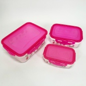 Комплект пластикових судків UNIQUE UN-1511. Колір: рожевий. Зображення №3 Комплект пластикових судків UNIQUE UN-1511. Колір: рожевий. Зображення №3