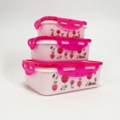 Комплект пластикових судків UNIQUE UN-1511. Колір: рожевий. Зображення №5 Комплект пластикових судків UNIQUE UN-1511. Колір: рожевий. Зображення №5