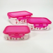 Комплект пластикових судків UNIQUE UN-1511. Колір: рожевий. Зображення №6 Комплект пластикових судків UNIQUE UN-1511. Колір: рожевий. Зображення №6