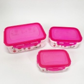 Комплект пластикових судків UNIQUE UN-1511. Колір: рожевий. Зображення №7 Комплект пластикових судків UNIQUE UN-1511. Колір: рожевий. Зображення №7