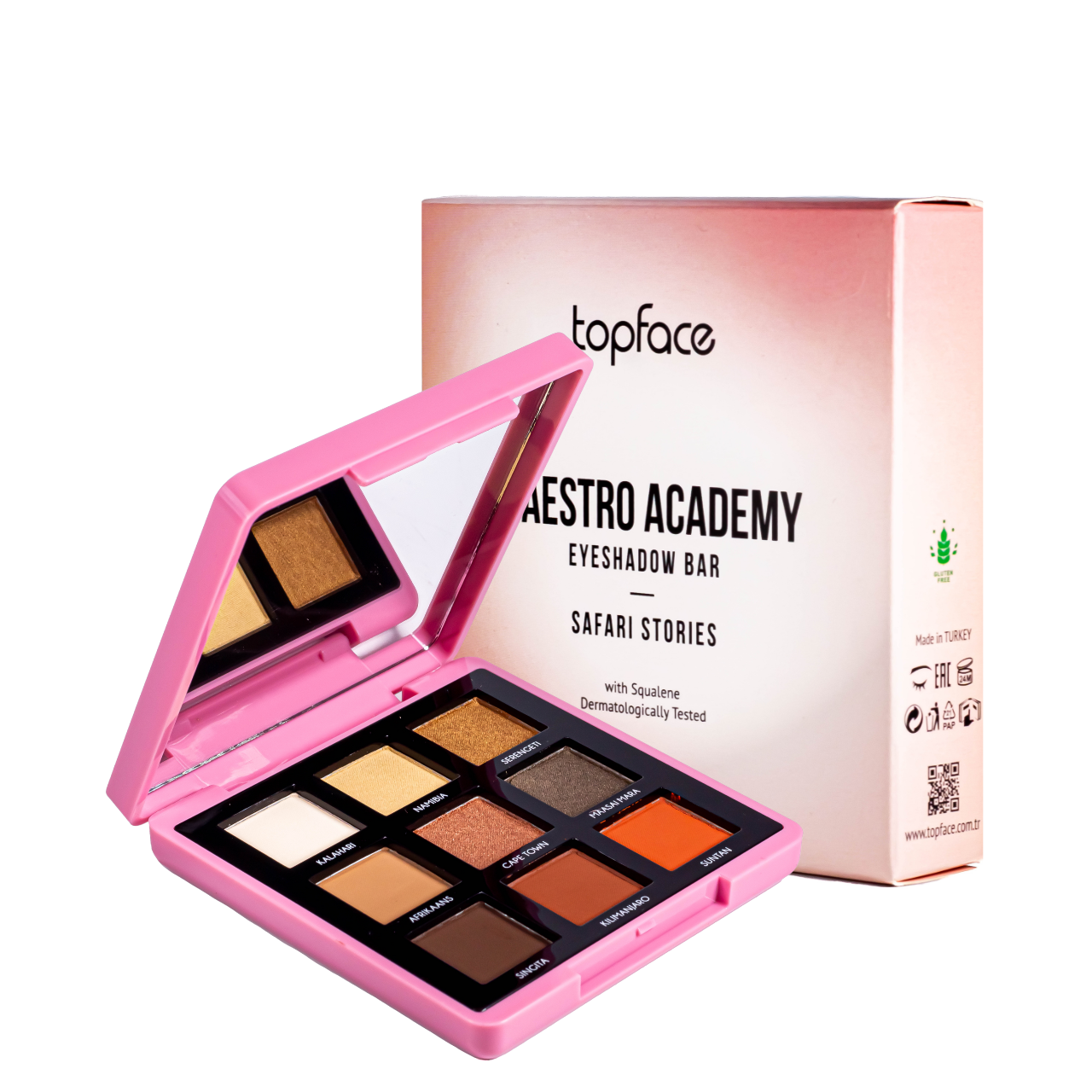 Палетка тіней для повік TopFace Maestro Academy Eyeshadow Bar 9 відтінків № 002 Палетка тіней для повік TopFace Maestro Academy Eyeshadow Bar 9 відтінків № 002
