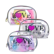 Набір косметичок для зберігання аксесуарів і косметики з 3 штук Love. Изображение №2 Набір косметичок для зберігання аксесуарів і косметики з 3 штук Love. Изображение №2