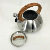 Чайник із свистком Unique UN-5303 кухонний на 3 літри, чайник для газової плитки. Колір: коричневий. Зображення №2