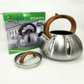 Чайник із свистком Unique UN-5303 кухонний на 3 літри, чайник для газової плитки. Колір: коричневий. Зображення №4