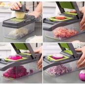 Овочерізка подрібнювач 14 в 1 ситечко для яєць та ніж для очищення овочів Veggie Slicer мультислайсер. Зображення №5 Овочерізка подрібнювач 14 в 1 ситечко для яєць та ніж для очищення овочів Veggie Slicer мультислайсер. Зображення №5