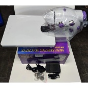 Мини швейная машинка 4 в 1 с педалью и адаптером Mini Sewing Machine FHSM 202 с доской. Изображение №2