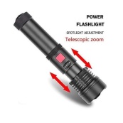 Ліхтарик світлодіодний з акумулятором X-Balog BL-X72-P90, ліхтар ручний потужний, тактовний ліхтар. Зображення №5