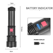 Ліхтарик світлодіодний з акумулятором X-Balog BL-X72-P90, ліхтар ручний потужний, тактовний ліхтар. Зображення №7