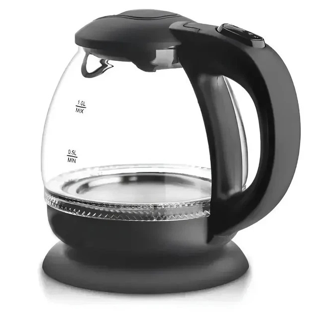 Скляний електрочайник Domotec MS-7910 1л 1650 Вт з LED підсвічуванням Скляний електрочайник Domotec MS-7910 1л 1650 Вт з LED підсвічуванням