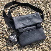 Тактична шкіряна сумка з кобурою, чоловічий месенджер, барсетка - чорний слінг, чоловіча сумка через плече. Зображення №18