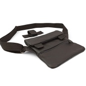 Тактична шкіряна сумка з кобурою, чоловічий месенджер, барсетка - чорний слінг, чоловіча сумка через плече. Зображення №34