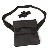 Тактична шкіряна сумка з кобурою, чоловічий месенджер, барсетка - чорний слінг, чоловіча сумка через плече. Зображення №36