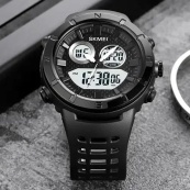 Часы наручные мужские SKMEI 2014BKWT, часы наручные электронные тактические, часы армейские оригинал. Изображение №5