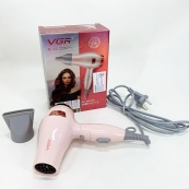 Фен для волосся дорожній VGR V-432 PINK, з концентратором 1000 Вт, іонізація та 2 режими. Колір: рожевий. Зображення №10