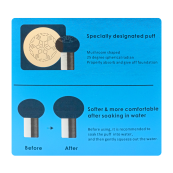 СС-крем кушон для обличчя зволожувальний TUZ Collagen Hydro з колагеном, 01 Ivory Айворі. Зображення №4