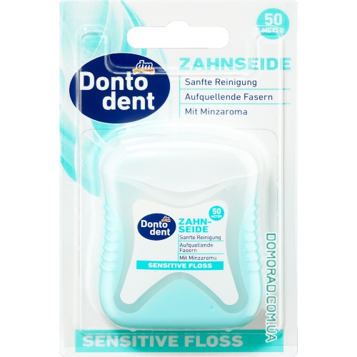 Dontodent Нитка для зубів Sensitive 50м Dontodent Нитка для зубів Sensitive 50м