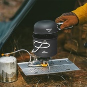 Набір посуду Naturehike NH18T018-G 2 каструлі, 2 кришки. Зображення №4 Набір посуду Naturehike NH18T018-G 2 каструлі, 2 кришки. Зображення №4