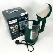 Электрочайник Rainberg RB-2220 стеклянный, дисковый прозрачный с подсветкой 2200 Вт. Цвет: зеленый. Изображение №2