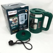 Электрочайник Rainberg RB-2220 стеклянный, дисковый прозрачный с подсветкой 2200 Вт. Цвет: зеленый. Изображение №3