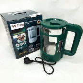 Электрочайник Rainberg RB-2220 стеклянный, дисковый прозрачный с подсветкой 2200 Вт. Цвет: зеленый. Изображение №6