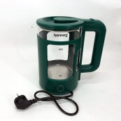 Электрочайник Rainberg RB-2220 стеклянный, дисковый прозрачный с подсветкой 2200 Вт. Цвет: зеленый. Изображение №7