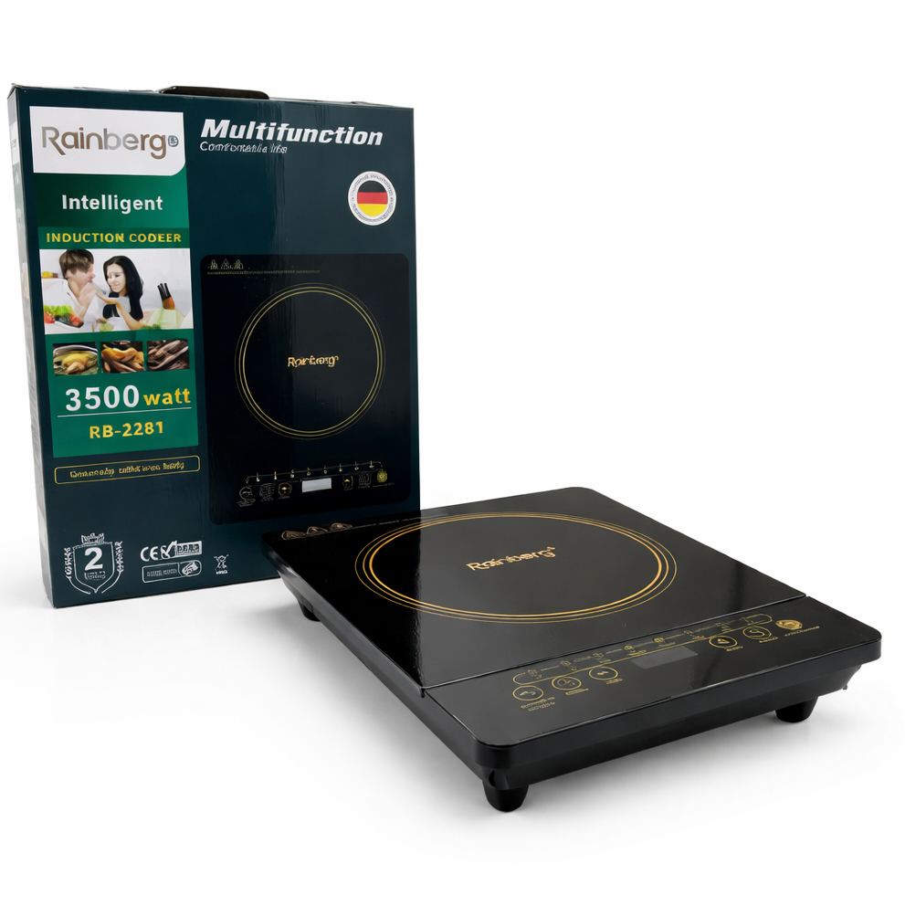 Індукційна варильна панель Rainberg RB-2281 з 1 конфоркою портативна 3500Вт Індукційна варильна панель Rainberg RB-2281 з 1 конфоркою портативна 3500Вт