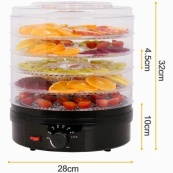 Сушарка для фруктів та овочів 5 ярусів 800Вт чорний Rainberg RB-912 електро дегідратор. Зображення №2 Сушарка для фруктів та овочів 5 ярусів 800Вт чорний Rainberg RB-912 електро дегідратор. Зображення №2