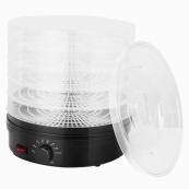 Сушарка для фруктів та овочів 5 ярусів 800Вт чорний Rainberg RB-912 електро дегідратор. Зображення №3 Сушарка для фруктів та овочів 5 ярусів 800Вт чорний Rainberg RB-912 електро дегідратор. Зображення №3