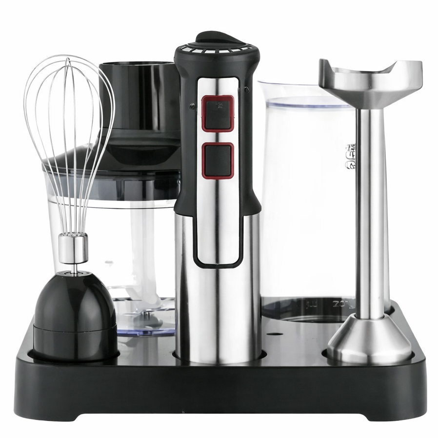 Багатофункціональний блендер 6в1 Rainberg RB-2293 1200 Вт кухонний подрібнювач ручний блендер міксер Black Багатофункціональний блендер 6в1 Rainberg RB-2293 1200 Вт кухонний подрібнювач ручний блендер міксер Black