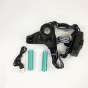 Налобний ліхтар POLICE BL-2188-T6, водонепроникний ліхтар, головний ліхтарик, потужний акумуляторний. Зображення №4