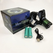 Налобний ліхтар POLICE BL-2188-T6, водонепроникний ліхтар, головний ліхтарик, потужний акумуляторний. Зображення №14