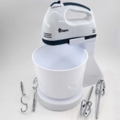 Миксер бытовой 7 скоростей с чашей 2 л Domotec MS-1366, миксер кухонный стационарный, кухонный тестомес. Изображение №11 Миксер бытовой 7 скоростей с чашей 2 л Domotec MS-1366, миксер кухонный стационарный, кухонный тестомес. Изображение №11